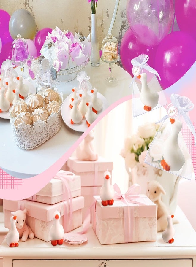 Conelist 16 Sets Silly Goose Candles Party Favors Silly Goose Candles Baby Shower Party Favors for Guests Little Tealight Candle with Thank Tags for Gender Reveal Wedding(Classic) - Image 3